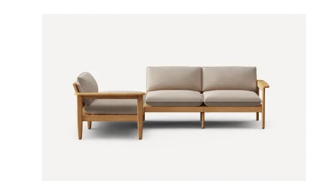 Dunes Teak 4-Piece Sectional