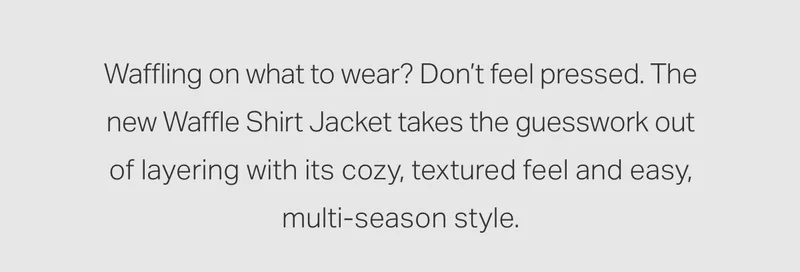 Waffling on what to wear?