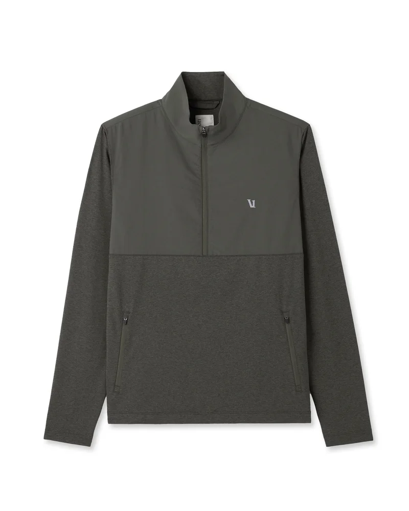 Image of Sunday Element Half Zip | Kale Heather