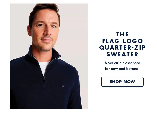 The flag logo quarter-zip sweater                                            A versatile closet hero for now and beyond.                                            Shop now