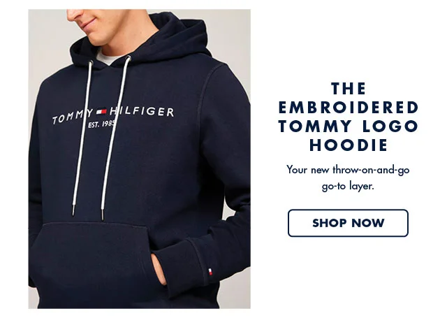 The embroidered Tommy hoodie                                            Your new throw-on-and-go go-to layer.                                            Shop now