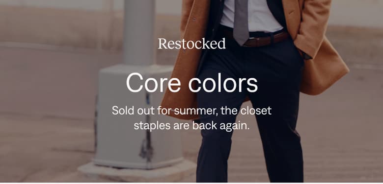 Restocked: Core colors