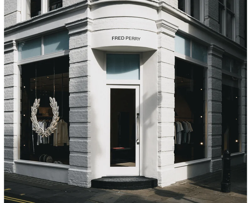 Photograph of the front of the Soho store
