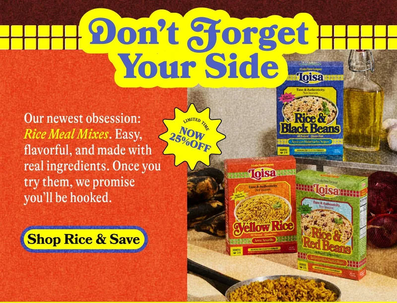 Don’t Forget Your Sides! 🍚 Our newest obsession: Rice Meal Mixes. Easy, flavorful, and made with real ingredients. Once you try them, we promise you’ll be hooked.   Now 25% off for a limited time! SHOP RICE & SAVEOne of our all-time favorite Cuban classics. Thin steak, crispy potato sticks, buttery bread…need we say more? Watch and get inspired: GET THE RECIPE