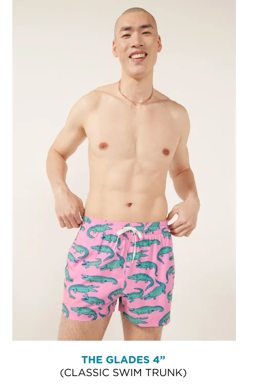 Classic Swim Trunk: The Glades 4''