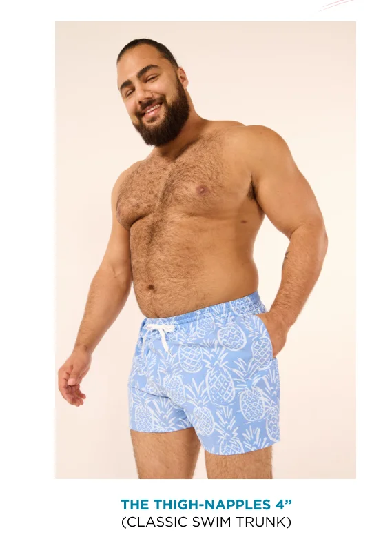 Classic Swim Trunk: The Thigh-Naples 4''