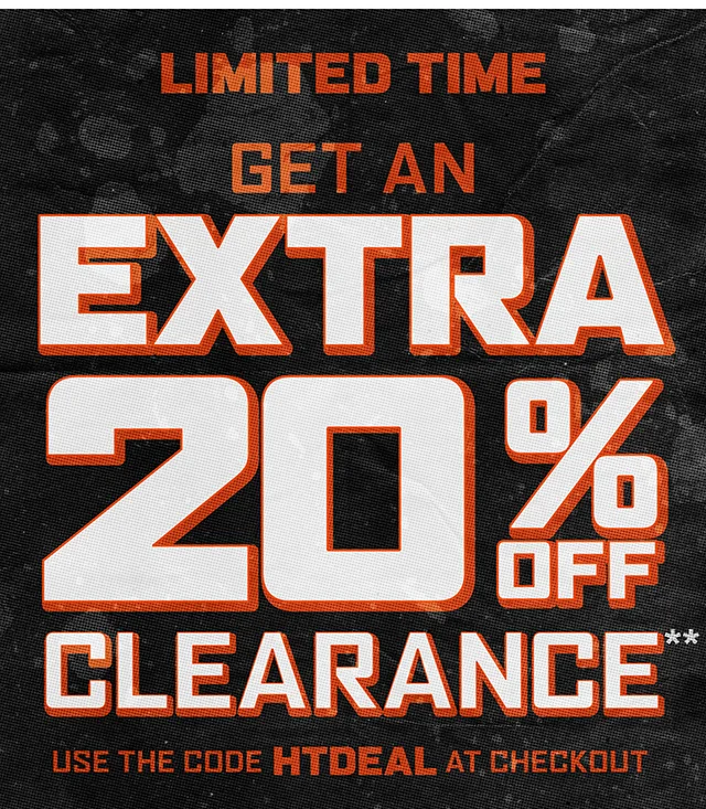 Limited Time! Get An Extra 20% Off Clearance. Use The Code discount code At Checkout. Shop Now