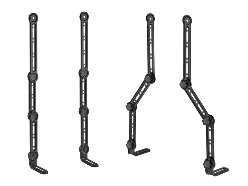 Soundbar TV Mounting Brackets, Adjustable Arms for max 90‑in TV with L‑Shaped Brackets