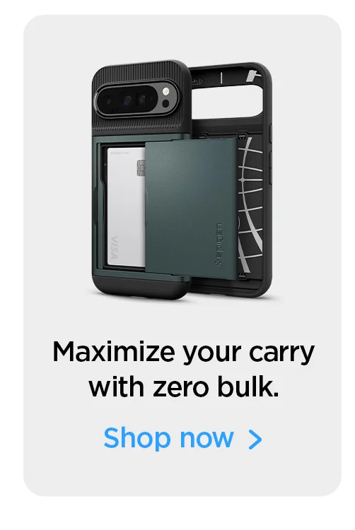 Maximize your carry with zero bulk. Shop Google Pixel 9 Series Slim Armor CS case.