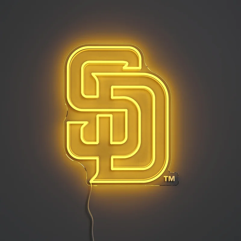 Image of San Diego Padres Logo, LED neon sign