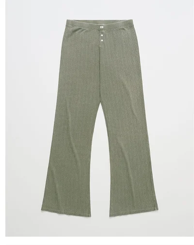 Hanes Pointelle Lounge Pant - Moss