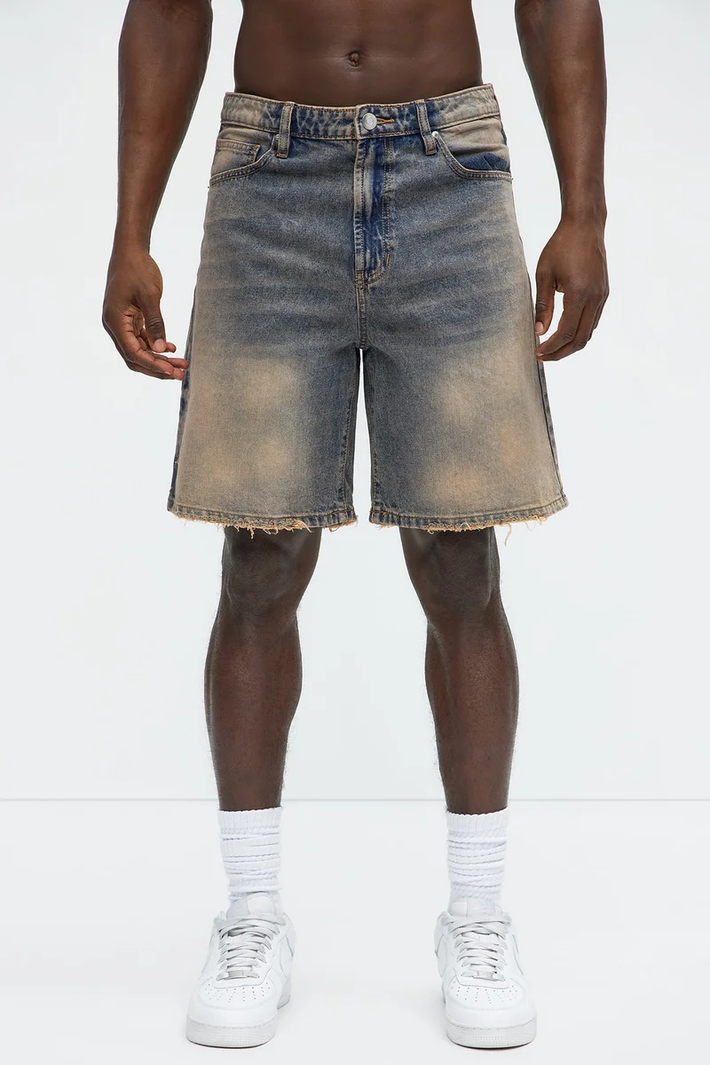 Image of Venice Vintage Relaxed Denim Shorts - Vintage Wash
