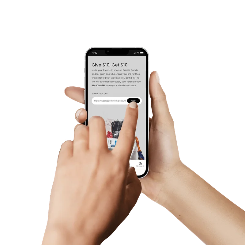 3. Copy your link and share with friends + family