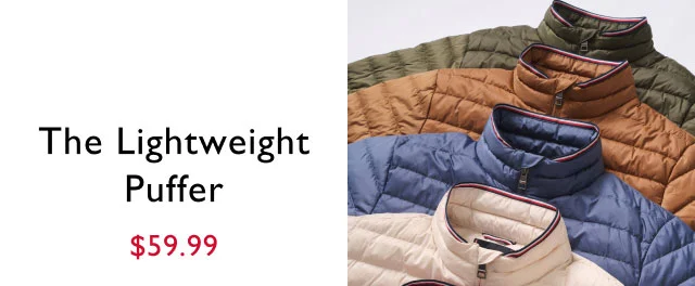 The lightweight puffer $59.99