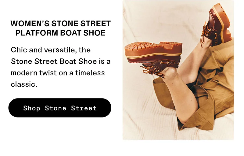 WOMEN'S STONE STREET PLATFORM BOAT SHOE. Chic and versatile, the Stone Street Boat Shoe is a modern twist on a timeless classic. Shop Stone Street
