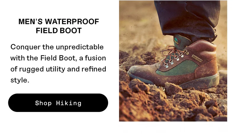 MEN'S WATERPROOF FIELD BOOT. Conquer the unpredictable with the Field Boot, a fusion of rugged utility and refined style. Shop Hiking