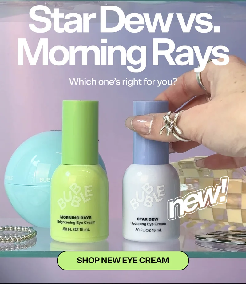 Star Dew vs. Morning Rays   Which one’s right for you?  SHOP NEW EYE CREAM