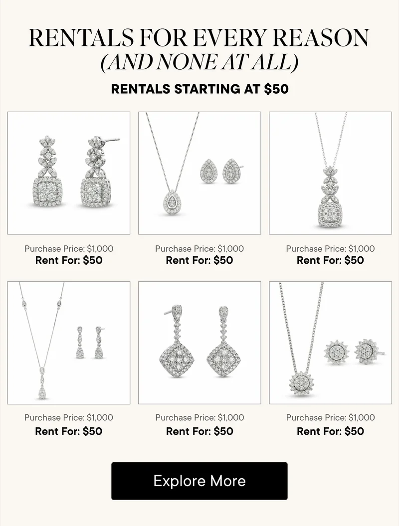 Rentals For Every Reason (and none at all). Rental starting at $50! 6 silver products shown. Explore More!