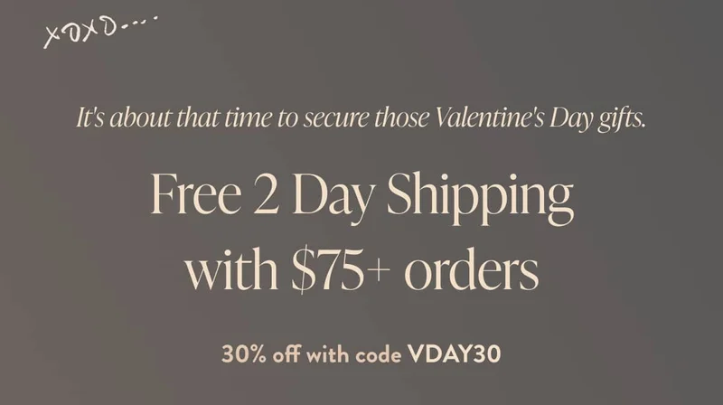 Valentines Day Sale | 30% off