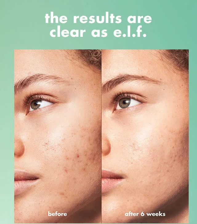 the results are clear as e.l.f.