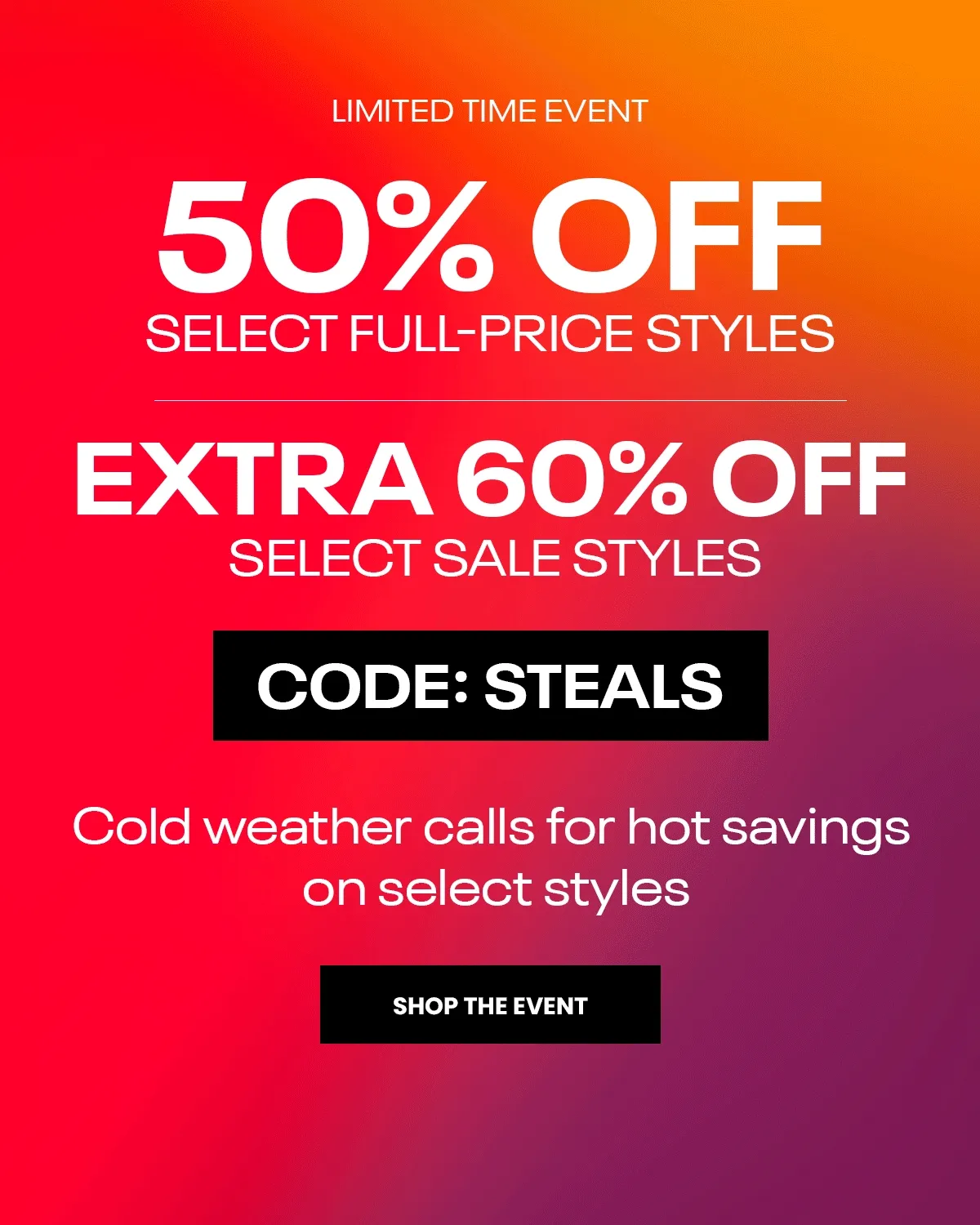 Seasonal Steals Event