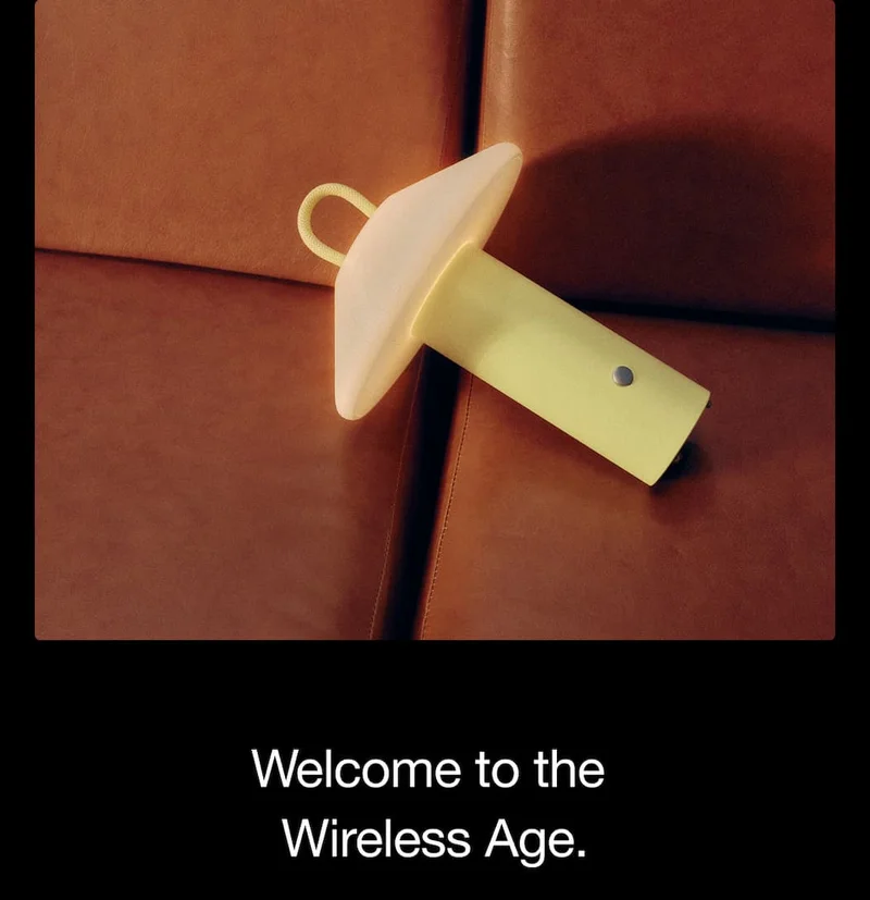 Eyebrow Welcome to the  Wireless Age.