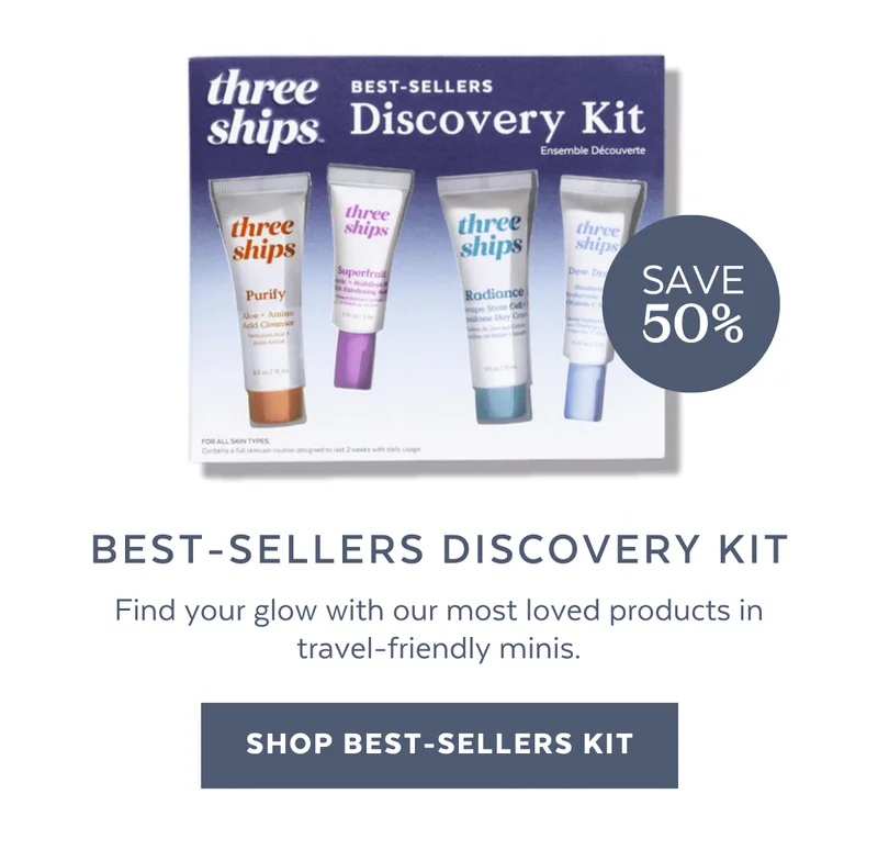 Find your glow with our most loved products in travel-friendly minis.