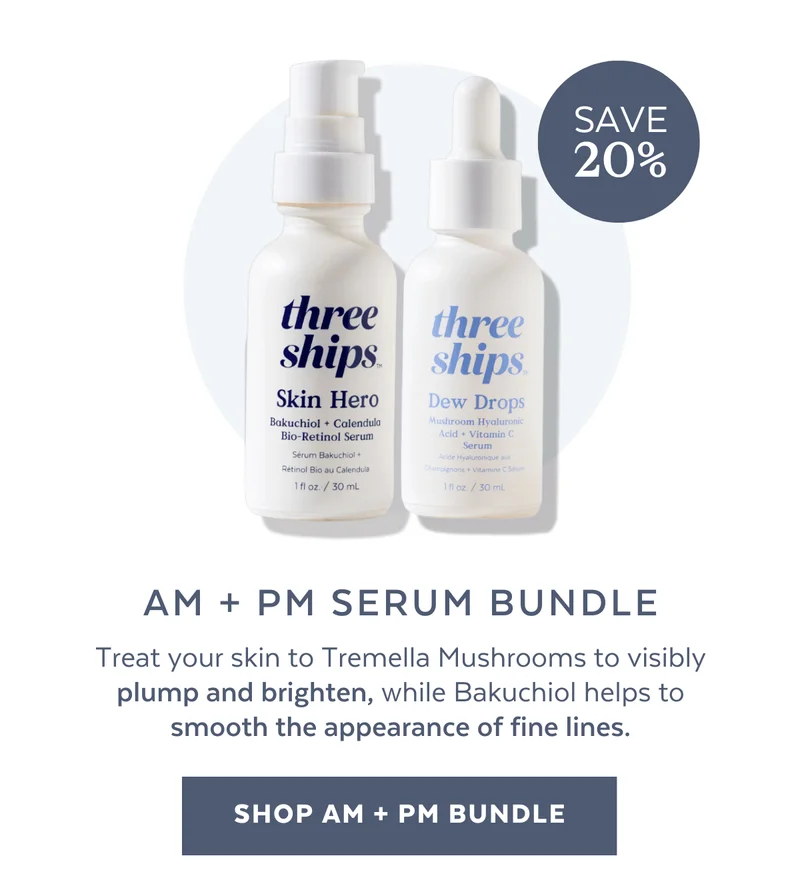 Treat your skin to Tremella Mushrooms to visibly plump and brighten, while Bakuchiol helps to smooth the appearance of fine lines.