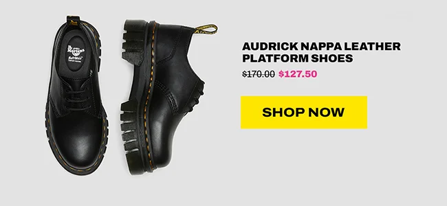 AUDRICK NAPPA LEATHER PLATFORM SHOES