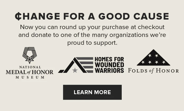 CHANGE FOR A GOOD CAUSE | LEARN MORE