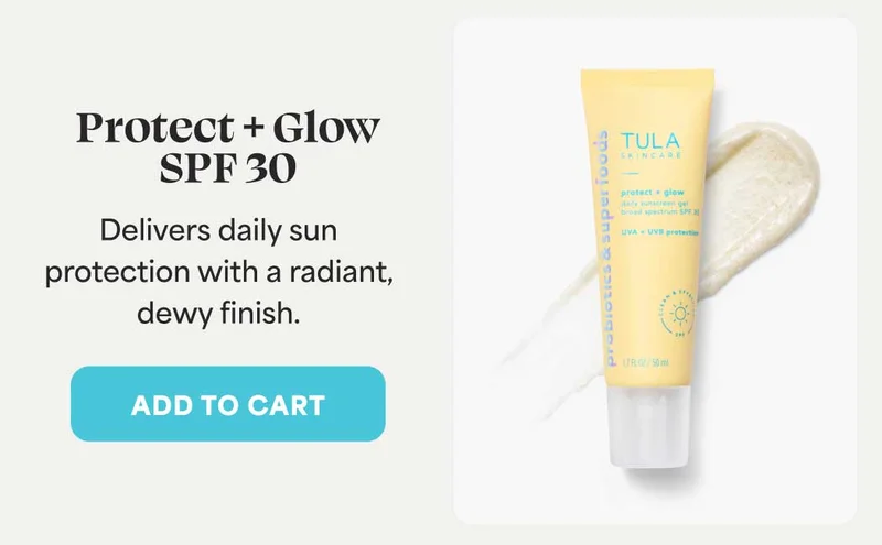Protect + Glow SPF 30 Delivers daily sun protection with a radiant, dewy finish.