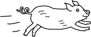 A line drawing of bat