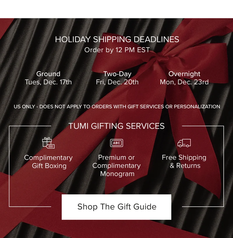 Holiday Shipping Deadlines