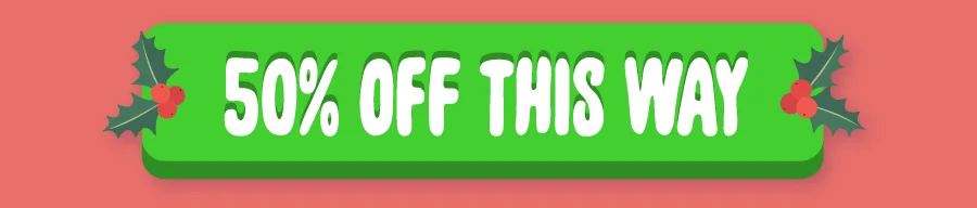 50% off this way