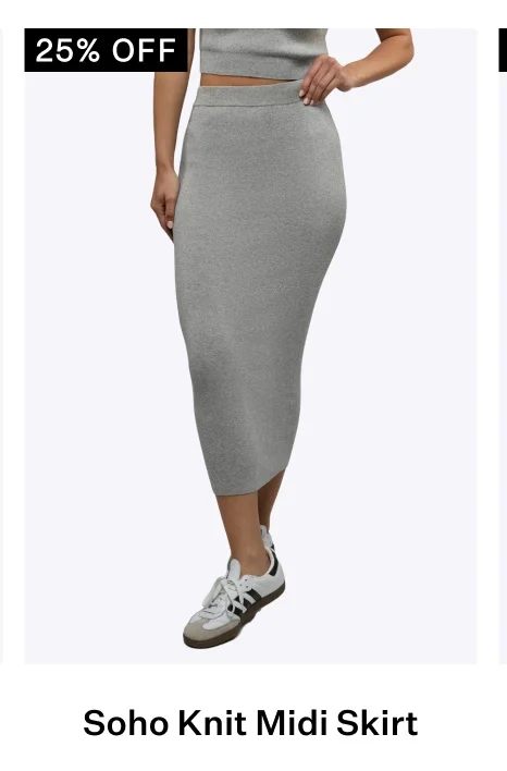 SoHo Knit Midi Skirt