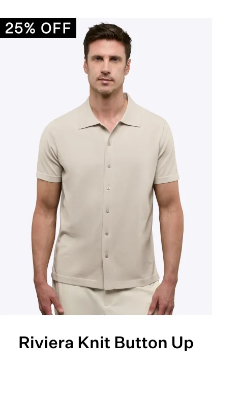 Riviera Knit Button Up