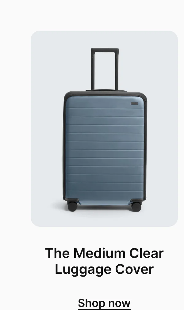 The Medium Clear Luggage Cover