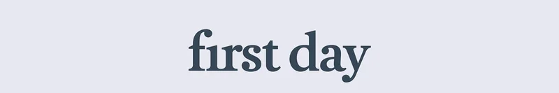 First Day Logo