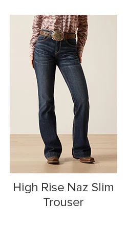 High Rise Naz Slim Trouser