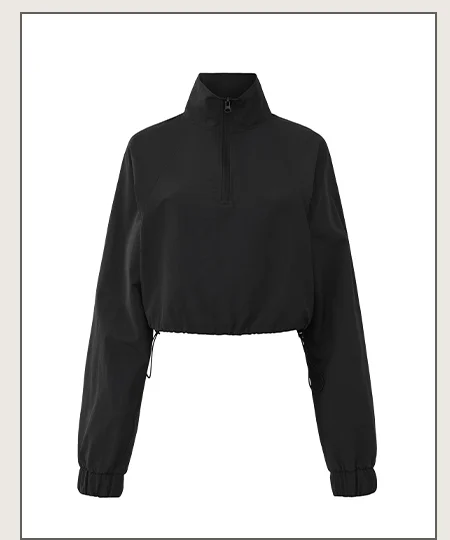 CROPPED 1/4 ZIP ALUMNI PULLOVER