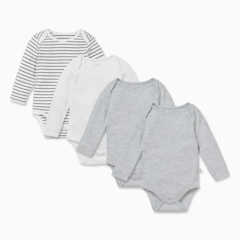 Image of Long Sleeve Bodysuit 4 Pack