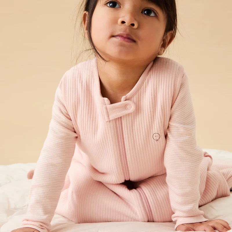 Image of Ribbed Front Opening Sleep Sack 1.5 TOG