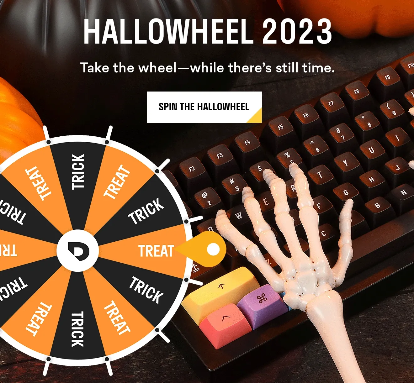 It's the last day to spin the Hallowheel >