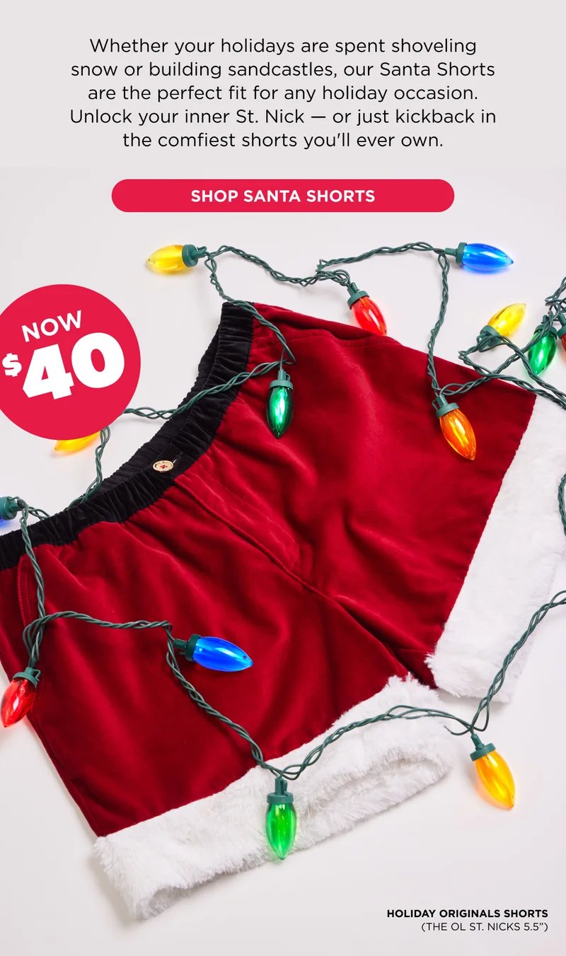 SHOP THE SANTA SHORTS