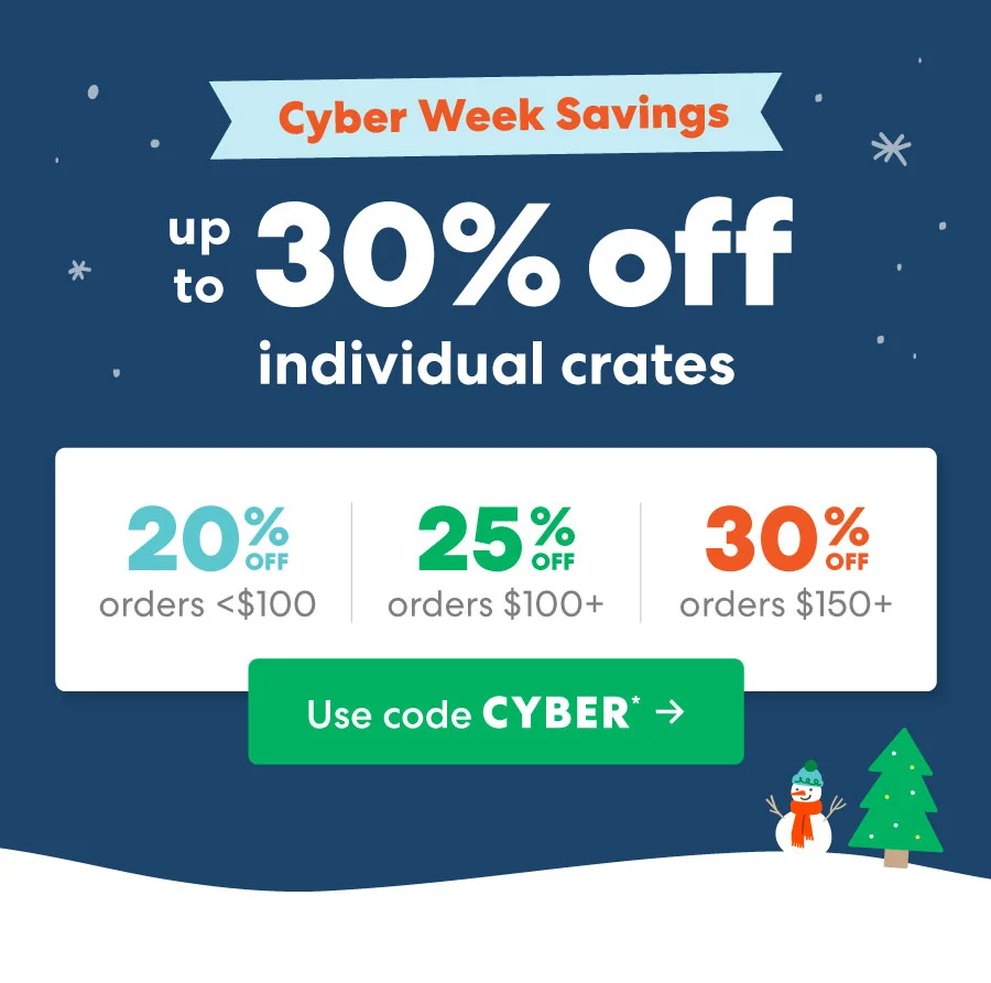 Cyber week savings!