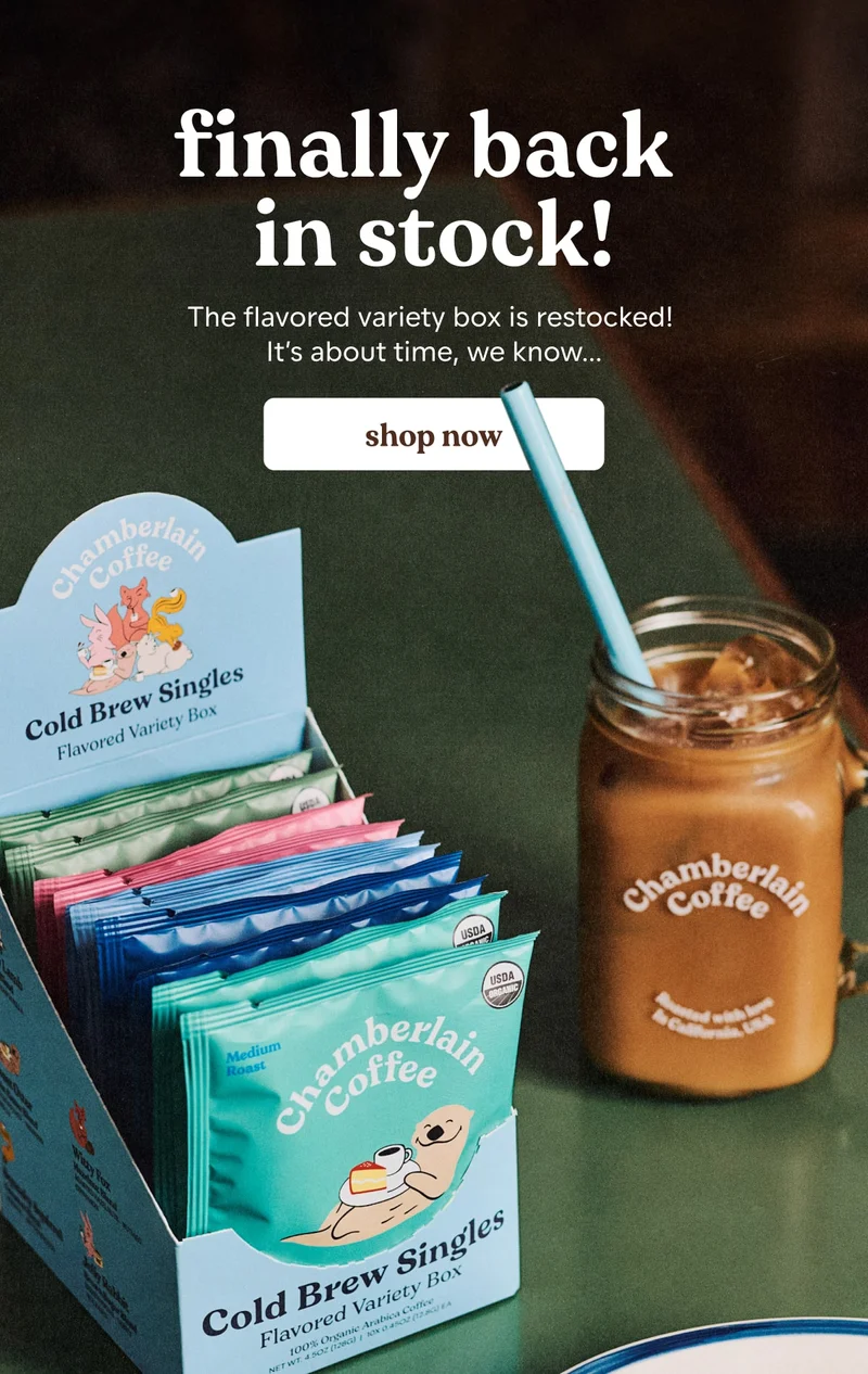 flavored variety cold brew singles back