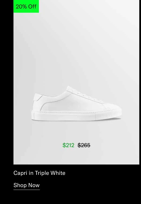 Capri in Triple White. Shop Now