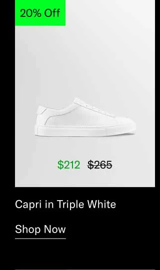 Capri in Triple White. Shop Now
