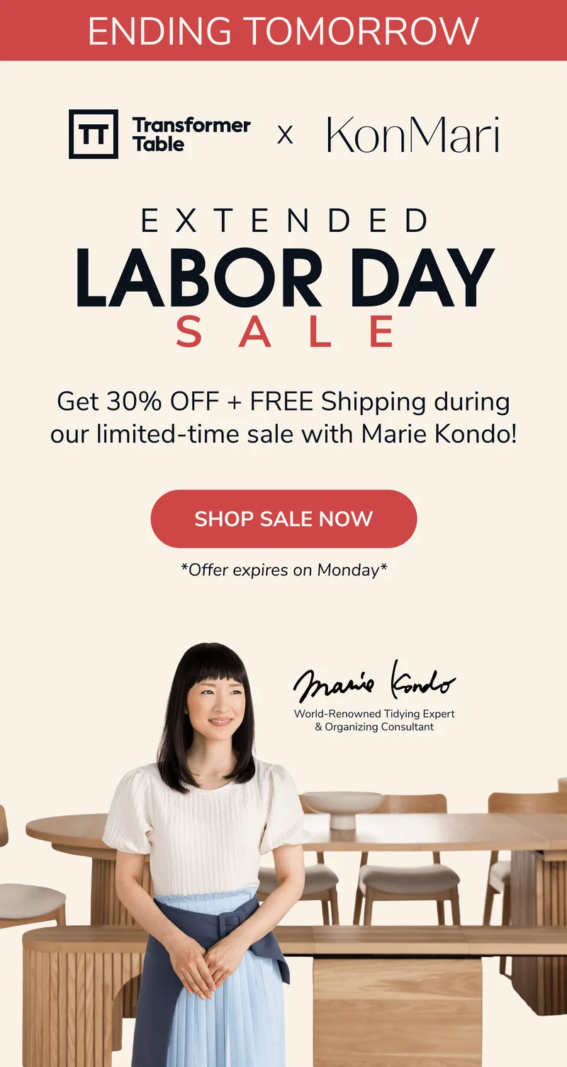 30% OFF Extended Labor Day Sale