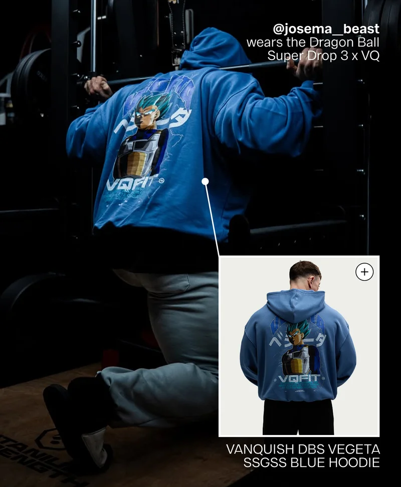 Vanquish DBS Vegeta SSGSS Blue Oversized Hoodie